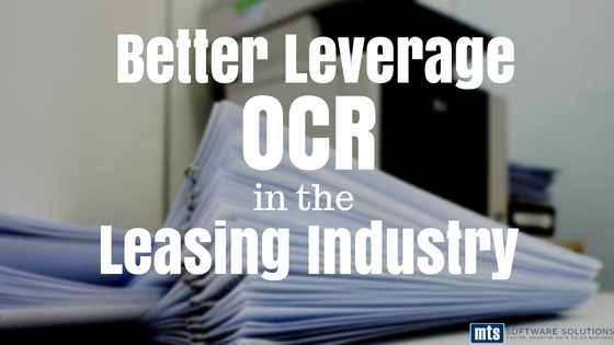 Better Leverage OCR in the Leasing Industry